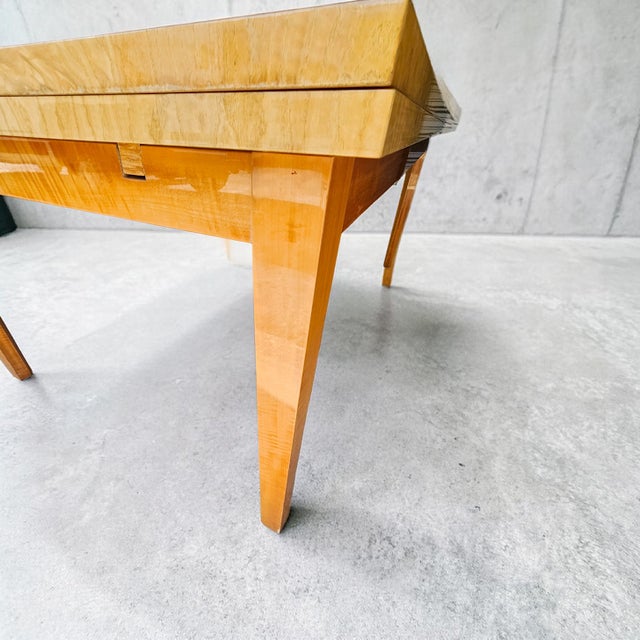 1990s Giorgio Collection Tamo Ash Expandable Dining Table For Sale - Image 14 of 14