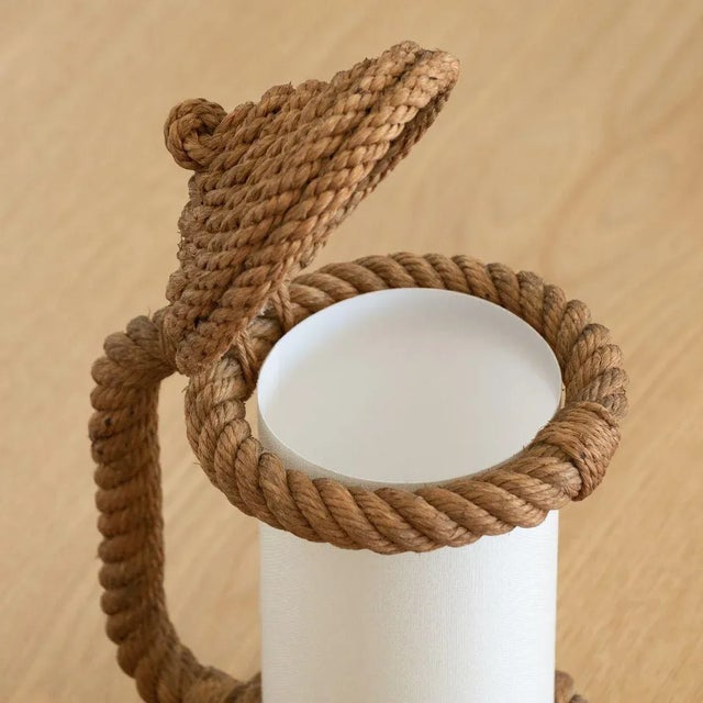 1950s 1950s Rope Lantern Lamp by Audoux-Minet For Sale - Image 5 of 10