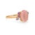 Modern Pink Quartz Multicolor Ring in 14k Gold, Size 6.75 For Sale - Image 3 of 5