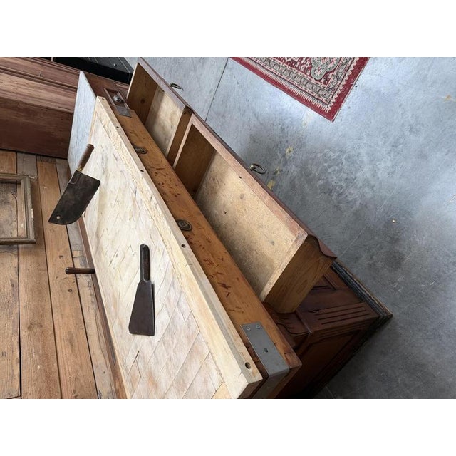 Large Late 19th Century Butcher Block For Sale - Image 5 of 13