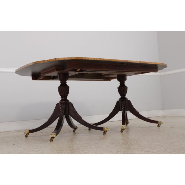 Brown Baker Historic Charleston Mahogany Dining Room Table For Sale - Image 8 of 18