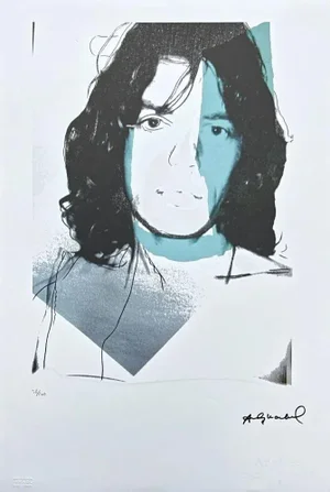 After Andy Warhol, Mick Jagger Blue , 1980s, Lithograph