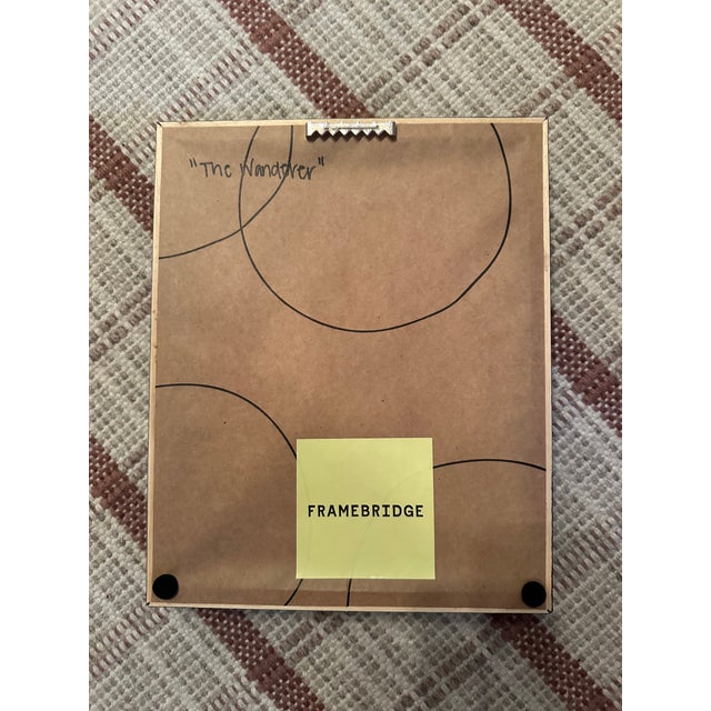 Figurative 2026 the Wanderer Figurative Green Mat Gouache Hayley Price White For Sale - Image 3 of 3