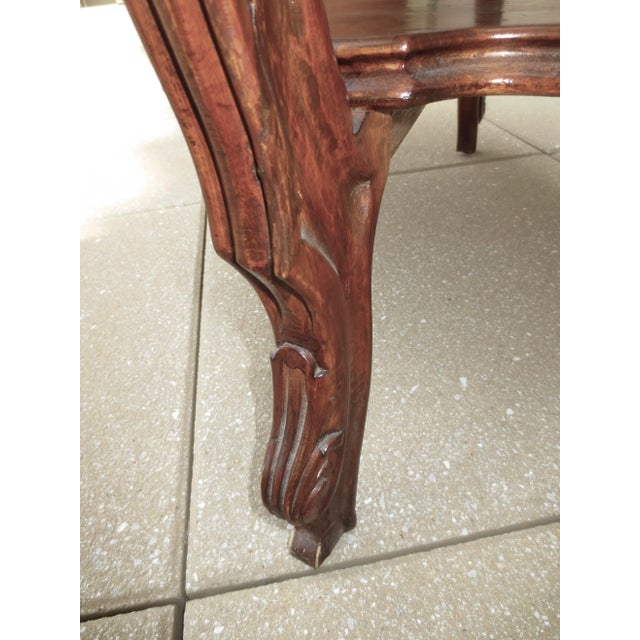 Wood Art Nouveau Three Tier Side Table Circa 1940s For Sale - Image 7 of 12