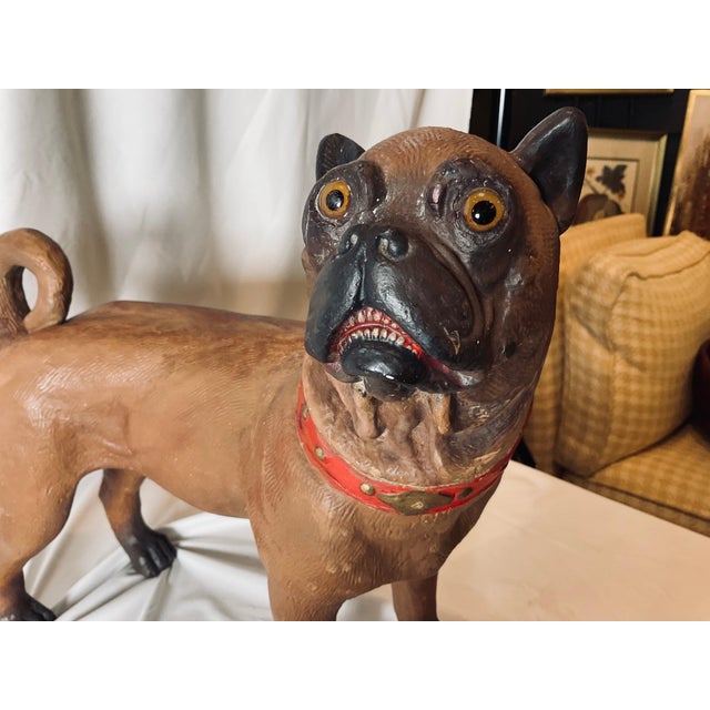 A 19th Century Terra Cotta English Pugdog For Sale In Philadelphia - Image 6 of 10