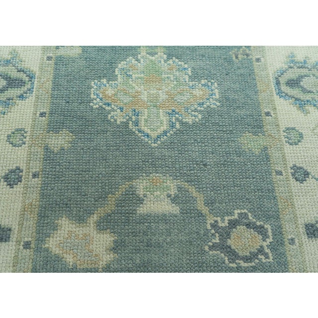 Turkish Turkish Oushak Rug 2'10" x 7'7" #19123 For Sale - Image 3 of 8