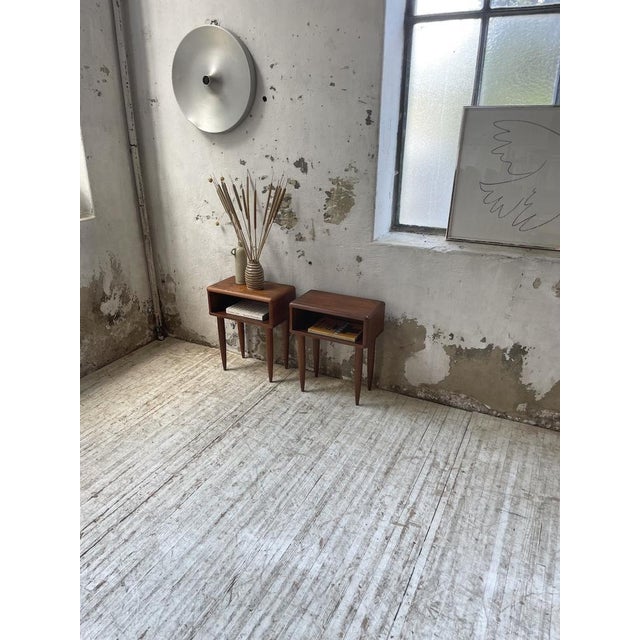 Scandinavian Teak Bedside Tables, 1960s, Set of 2 For Sale - Image 6 of 18