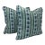 Danika Herrick James Stripe 20”x20” Feather/Down Pillows - A Pair For Sale