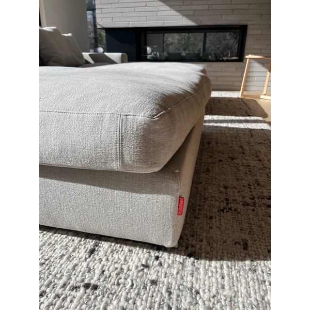 The Flexform Italian sofa has a contemporary, casual design. It sits low with deep goose-down cushions, making it an ideal...