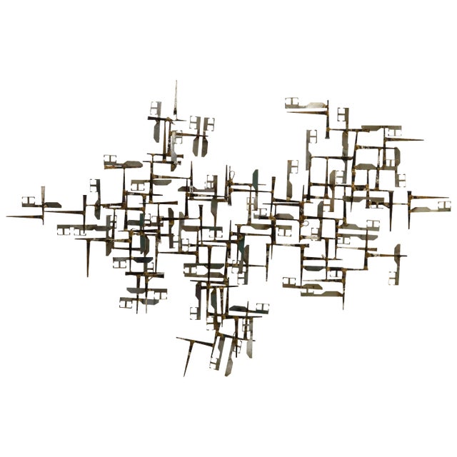 Large William Bowie Abstract Wall Nail Sculpture For Sale
