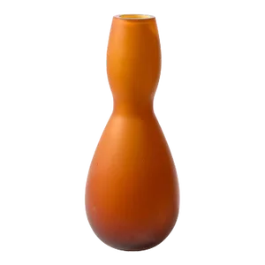 Mid-Century Modernist Smoked Amber Hand-Blown Murano Glass Vase by Venini