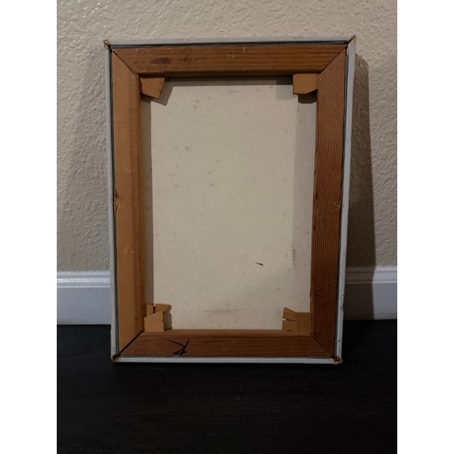 Brown An Important 1969 Mid-Century Modern Expressionist Oil Portrait by Ed Rodriguez Titled "Mother and Child." For Sale - Image 8 of 8