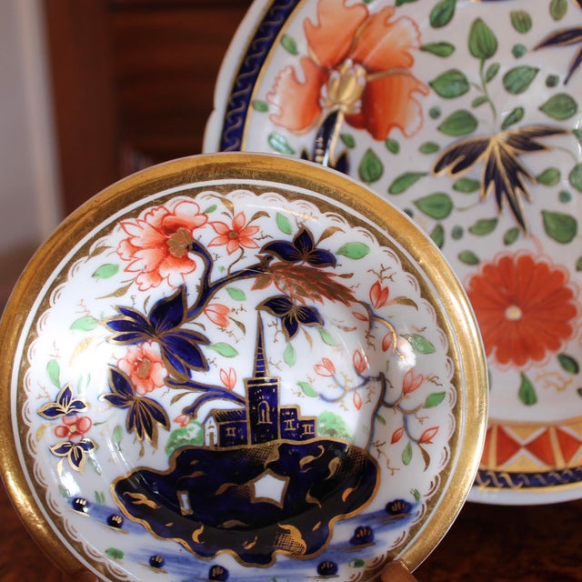 Early 19th Century Coalport Imari Plates - Set of 3 For Sale - Image 12 of 15