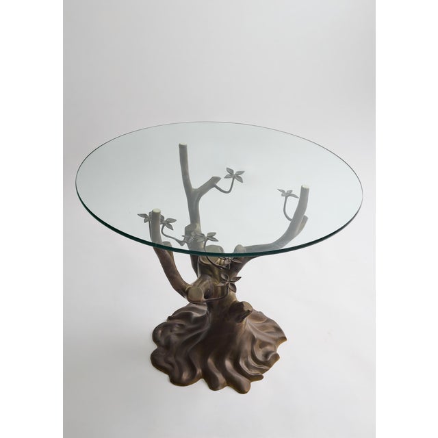 Mid-Century Modern 1970s Belgian Brass Bonsai Table Attributed to Willy Daro For Sale - Image 3 of 4