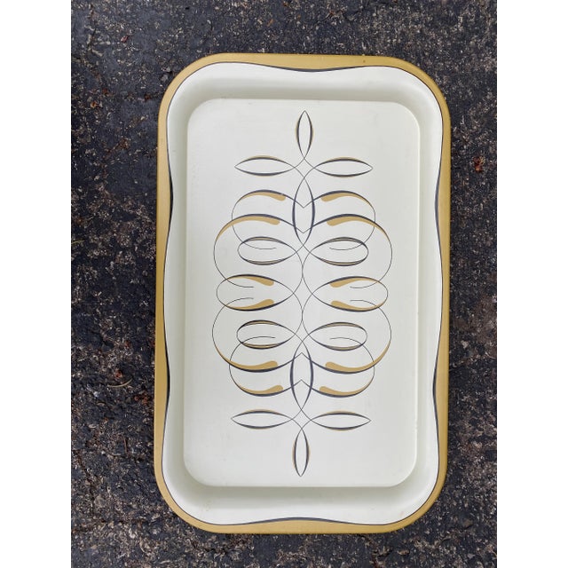 Mid Century Modern Metal Serving Tray For Sale In Milwaukee - Image 6 of 6