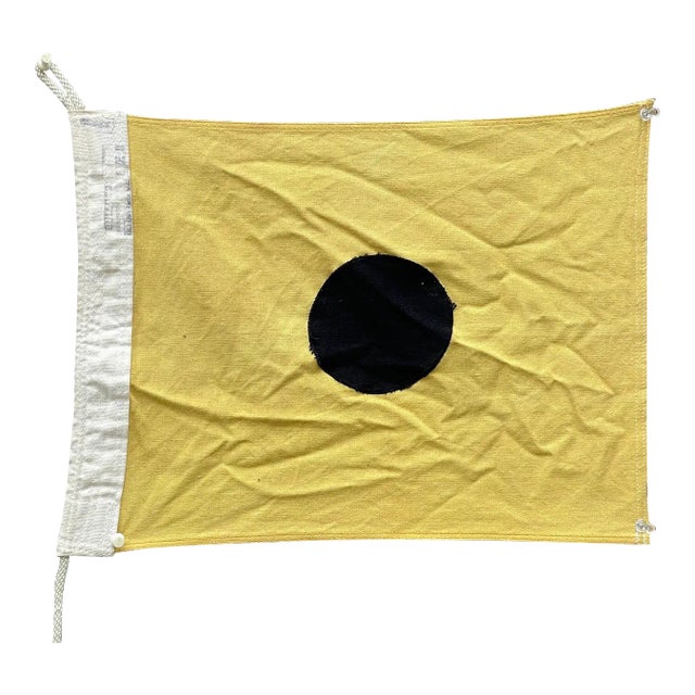 Vintage American Navy Signal Flag Wool Perfect to Frame Yachting Flag For Sale