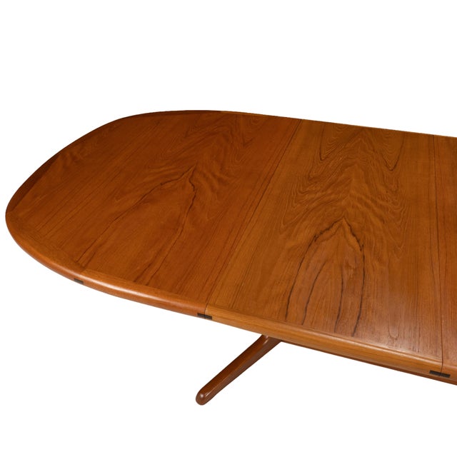 Sun Cabinet Co. Danish Modern Solid Teak Expanding Dining Table Hidden Leaves For Sale - Image 13 of 17