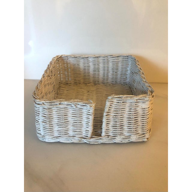 (Note: there are several matching wicker items for sale in my shop — including a matching pitcher, tray, ice bucket, glass...