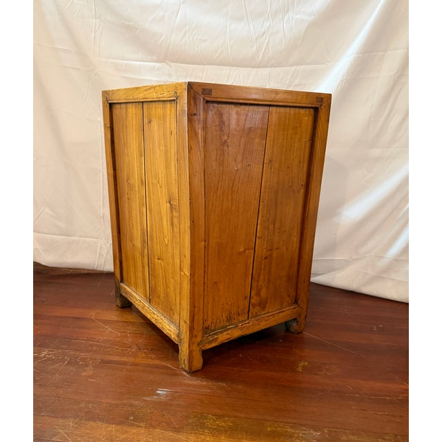 Antique Chinese Elm Ventilated Food Safe Cabinet C. 1900-1930 For Sale - Image 9 of 16