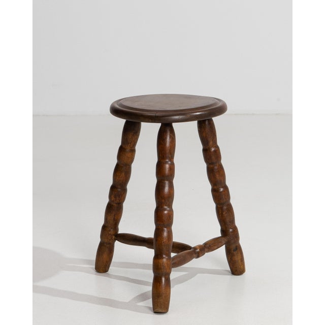 1970s French Bobbin Stool For Sale - Image 10 of 11