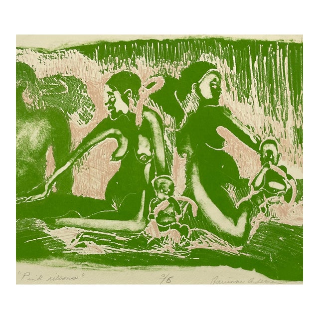 1971 Adrienne Anderson Figural Nude Lithograph For Sale