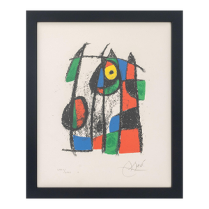 Joan Miro "Lithograph Vii" Lithograph, 1975