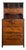 Mahogany Tiered Marine Cabinet with Drop-Leaf Doors For Sale
