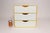 Vintage Yellow Acrylic Storage Cube With Three White Drawers After Joe Colombo For Sale - Image 9 of 18