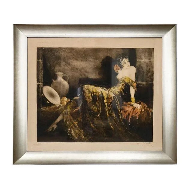 Louis Icart, Figurative Scene, 1930s, Lithograph For Sale - Image 5 of 5