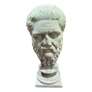 Head of Plato in Terracotta from the Munich Glyptothek, 20th Century For Sale