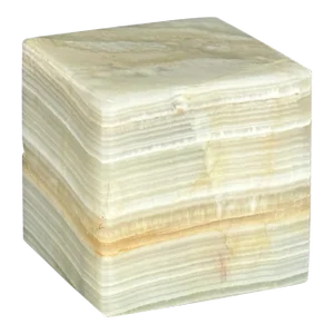 Marble Geometric Cube Paperweight