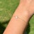 Minimalist Pear Cut Diamond Halo Solitaire Chain Bracelet in 14k Yellow Gold For Sale In New York - Image 6 of 15