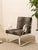 Metal Vintage Leopard Print Lounge Chairs With White Scroll Arms For Sale - Image 7 of 8