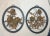 Up for sale is an exquisite pair of handmade antique Chinese gilt wrought iron and wooden flower wall sculptures. The...