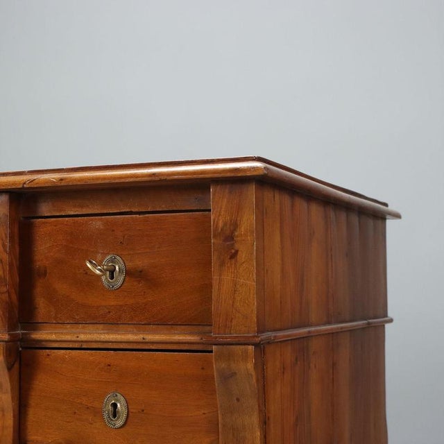 Umbertina Walnut Desk with Leather, Italy, 1800s For Sale - Image 6 of 11