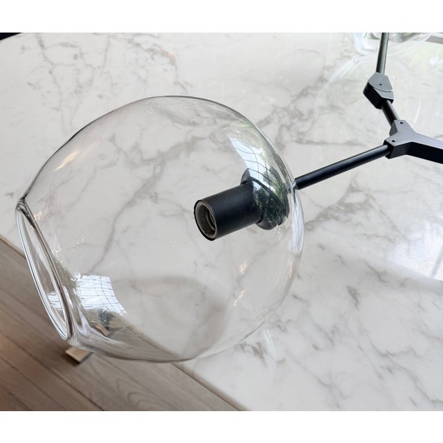 Lindsey Adelman Studio 3-Globe Branching Bubble Chandelier For Sale - Image 9 of 14