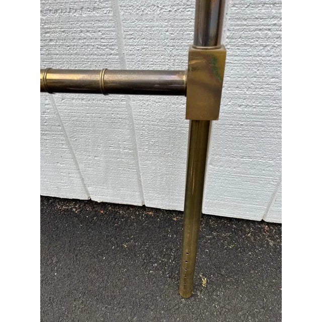 Mastercraft Faux Bamboo Brass King Headboard For Sale - Image 11 of 13