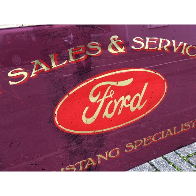 Ford Mustang Glass Garage Shop Sign For Sale - Image 5 of 8