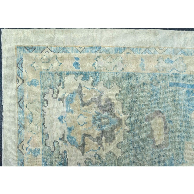 Early 21st Century Turkish Oushak Antique Look Rug 12'11" x 19' #21308 For Sale - Image 5 of 8