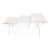 Mid-Century White Metal Mesh Nesting Garden Patio Tables or Plant Stands Woodard Styled — Set of 3 For Sale