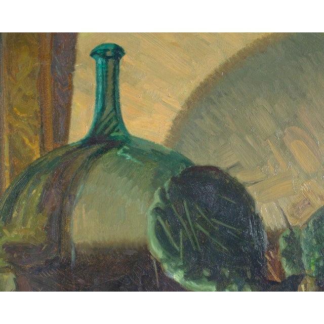 Realism 1933 Oil on Board Still Life Painting by Edward Sherlock For Sale - Image 3 of 8