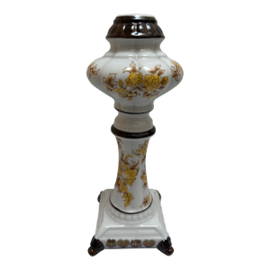 Vintage Parisian Ceramic Floral Candleholder