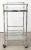 Metal Modern Chrome & Glass 2-Tiered Bar Cart For Sale - Image 7 of 12