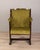 1960s Vintage Italian Cinema Chair in Green Velvet For Sale - Image 5 of 12