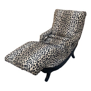 1960s Hollywood Regency Adjustable Contour Chaise Massage Lounge Newly Upholstered For Sale