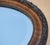 Blue Antique Victorian Oval Hand-Carved Flamed Hardwood Framed Mirror For Sale - Image 8 of 11