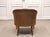 1940s Art Nouveau Swedish Club Chair in Brown Leather, 1940s For Sale - Image 5 of 11