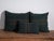 Antique Green Linen Cushion For Sale - Image 9 of 11