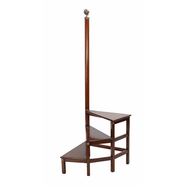 Regency Library Steps in Mahogany, Set of 2 For Sale - Image 6 of 9