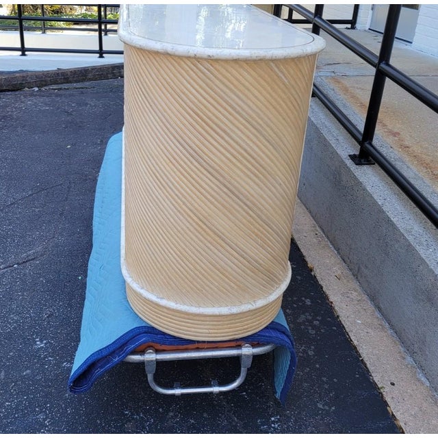 Casa Bique Neoclassical Credenza With Marble Top, C. 1988–91 For Sale - Image 12 of 17